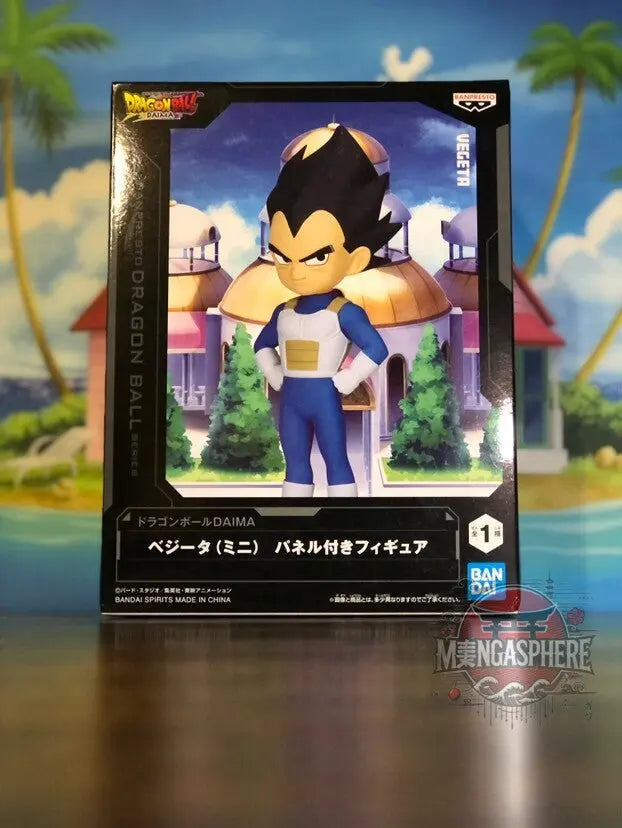 DRAGON BALL DAIMA - FIGURINE VEGETA (MINI) FIGURE WITH PANEL UNIVERS DE HEROS
