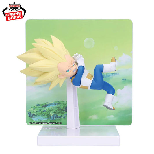 DRAGON BALL DAIMA – Figurine Vegeta Super Saiyan 3 (Mini) | Figure with Panel