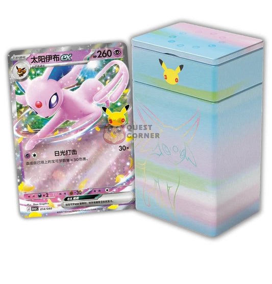 Pokémon – Coffret Deluxe Deck Set Mentali ex 30th Celebration – 30e Anniversaire Chinois Simplifié Bandai