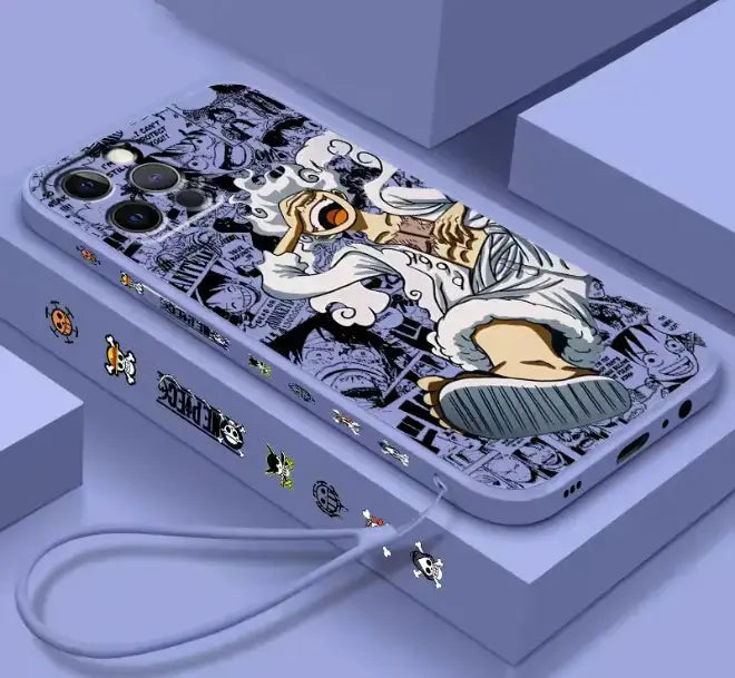 One Piece Phone Cases Bleu Gris MangaSphere