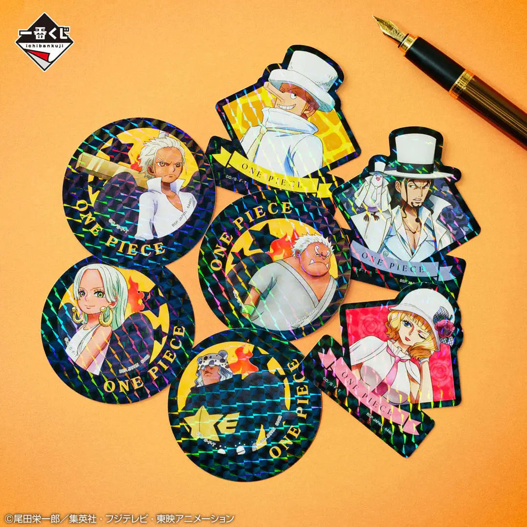 ICHIBAN KUJI ONE PIECE FUTURE ISLAND EGGHEAD - CLEAR FILE + STICKERS FULL SET LOT K MangaSphere
