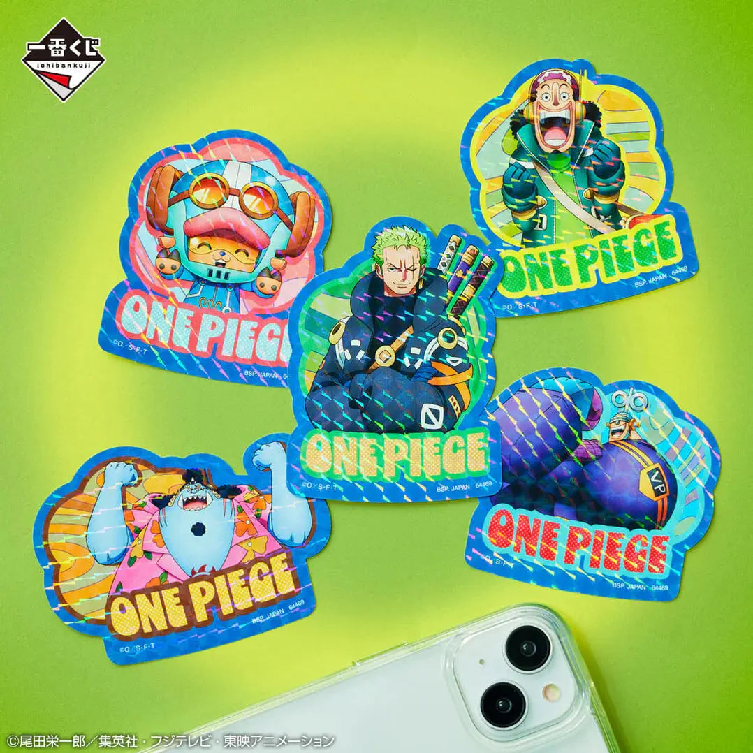 ICHIBAN KUJI ONE PIECE FUTURE ISLAND EGGHEAD - CLEAR FILE + STICKERS FULL SET LOT K MangaSphere