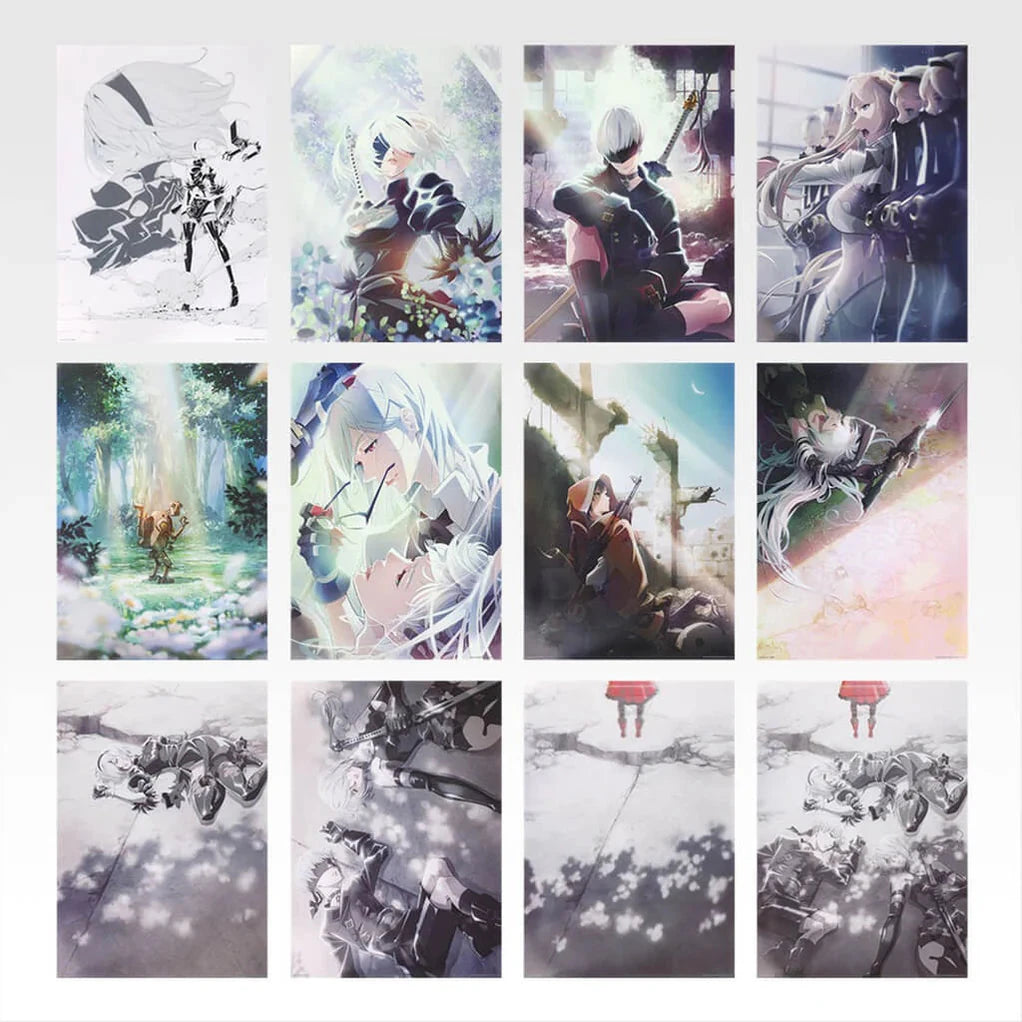 ICHIBAN KUJI NIER AUTOMATA VER 1.1A GLORY TO HUMANITY - CLEAR POSTER FULL SET LOT F UNIVERS DE HEROS