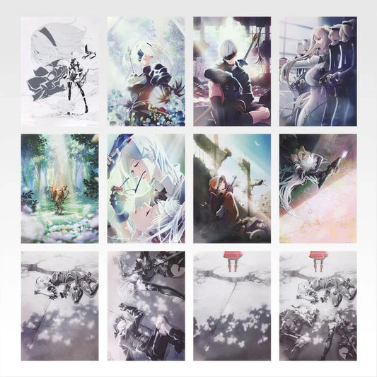 NieR:Automata Ver 1.1A – Clear Poster Set Complet – Ichiban Kuji Lot F – Glory to Humanity UNIVERS DE HEROS