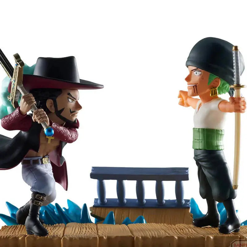 ONE PIECE - FIGURINE RORONOA ZORO & DRACULE MIHAWK WCF LOG STORIES MangaSphere