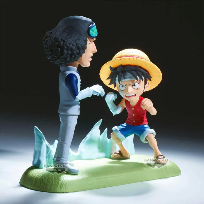 ONE PIECE – Figurine Monkey D. Luffy & Kuzan Aokiji | WCF Log Stories MangaSphere