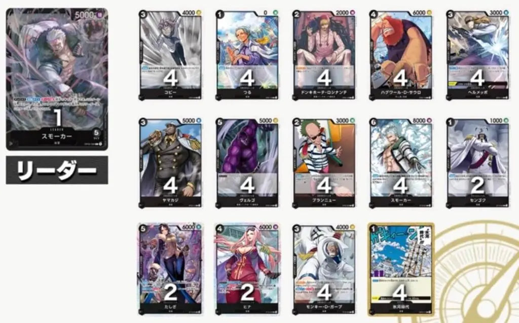 One Piece Card Game Starter Deck st-19 - Smoker Japonais MangaSphere