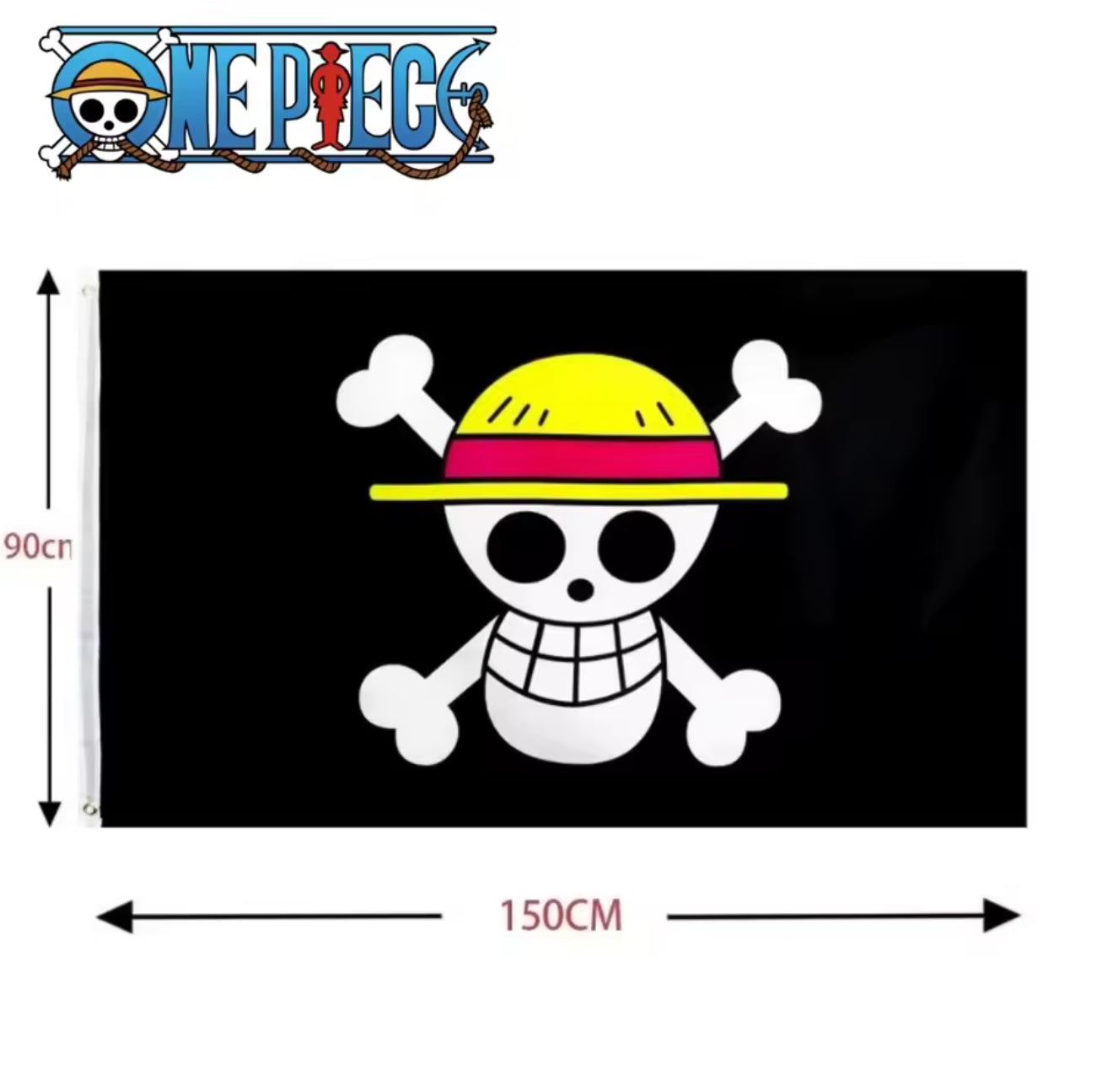 ONE PIECE – Drapeau Monkey D. Luffy | 90 × 150 cm