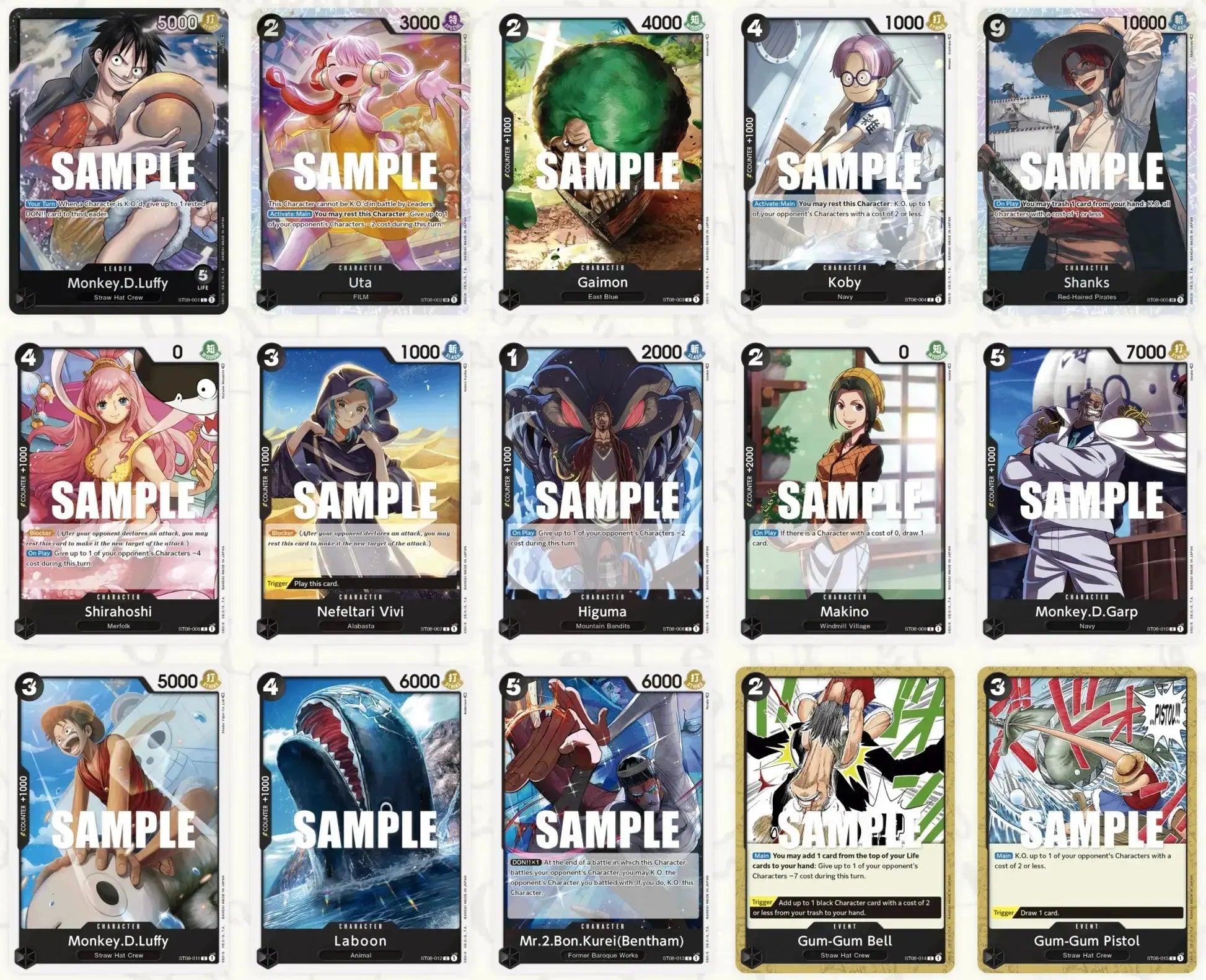 One Piece Jeu de cartes Start Deck Side Monkey D Luffy 【ST-08】 Japonais, noir MangaSphere