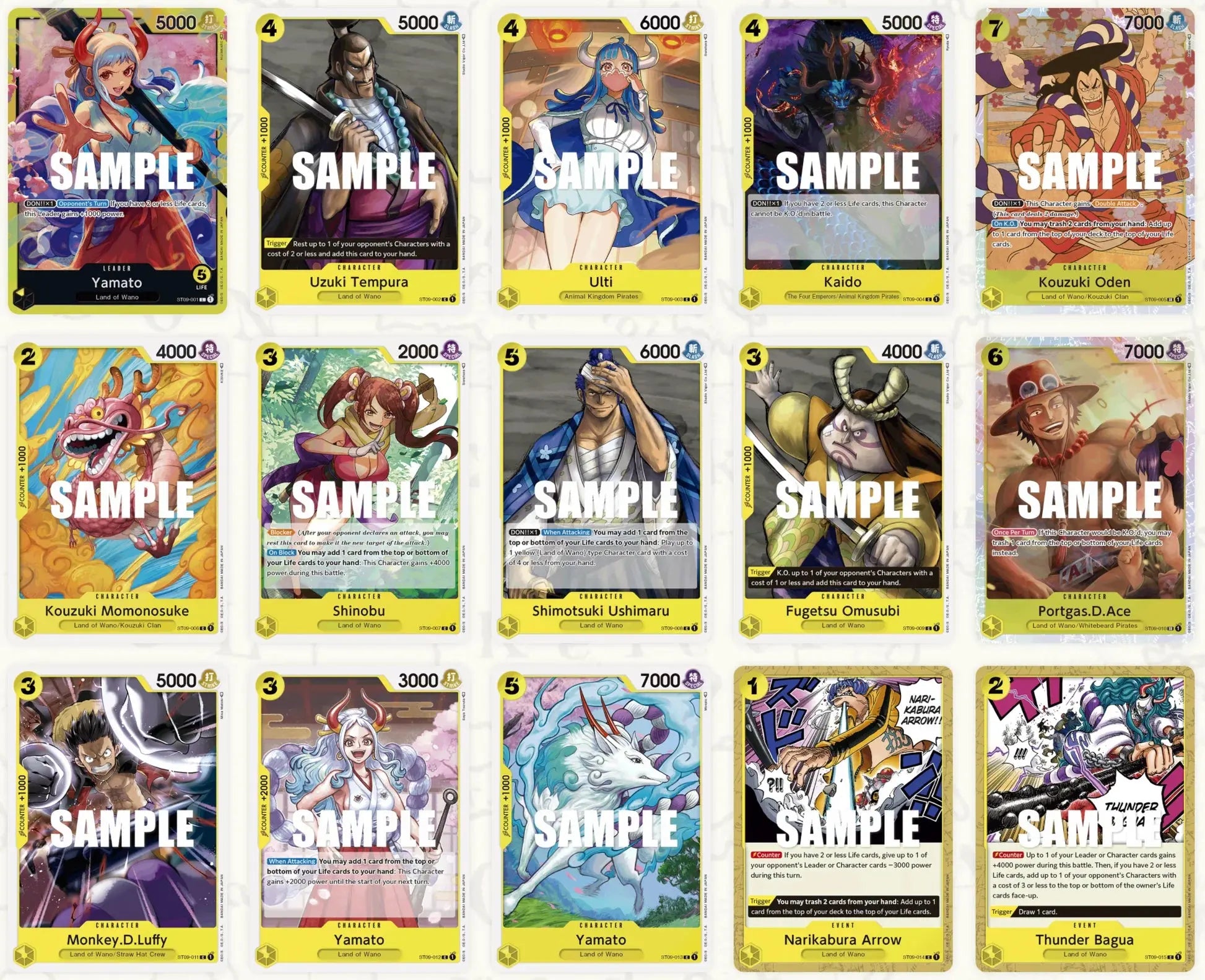 One Piece Jeu de cartes  starter deck Yamato St-09 Japonais MangaSphere