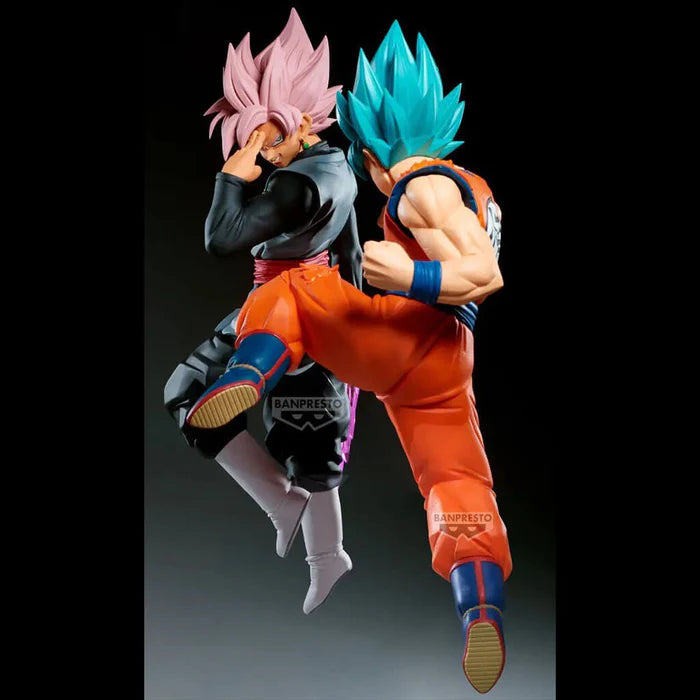 DRAGON BALL SUPER - FIGURINE BLACK GOKU SSJ ROSE (VS SON GOKU SSJ BLUE) MATCH MAKERS