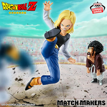 DRAGON BALL Z – Figurines Android 18 (C-18) & Mr. Satan (VS Mighty Mask) | Match Makers