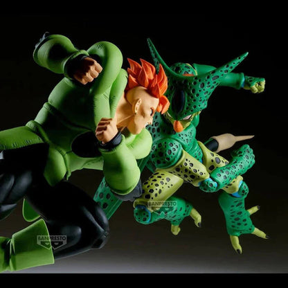 DRAGON BALL Z – Figurines Android 16 (C-16) VS Cell | Match Makers (PREC0) MangaSphere