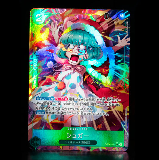 ONE PIECE CARD GAME – Sugar SR Parallèle OP04-024 Bandai