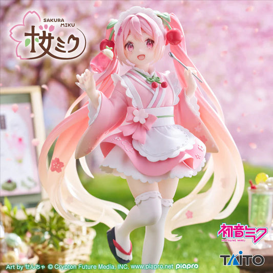HATSUNE MIKU – Figurine Sakura Miku Japanese Café Ver. Coreful Figure TAITO