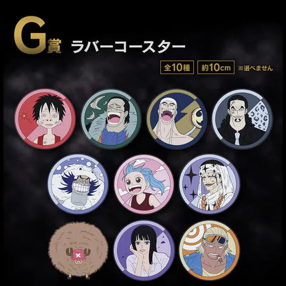 ICHIBAN KUJI ONE PIECE THE GREATEST BATTLE - RUBBER COASTER FULL SET LOT G MangaSphere