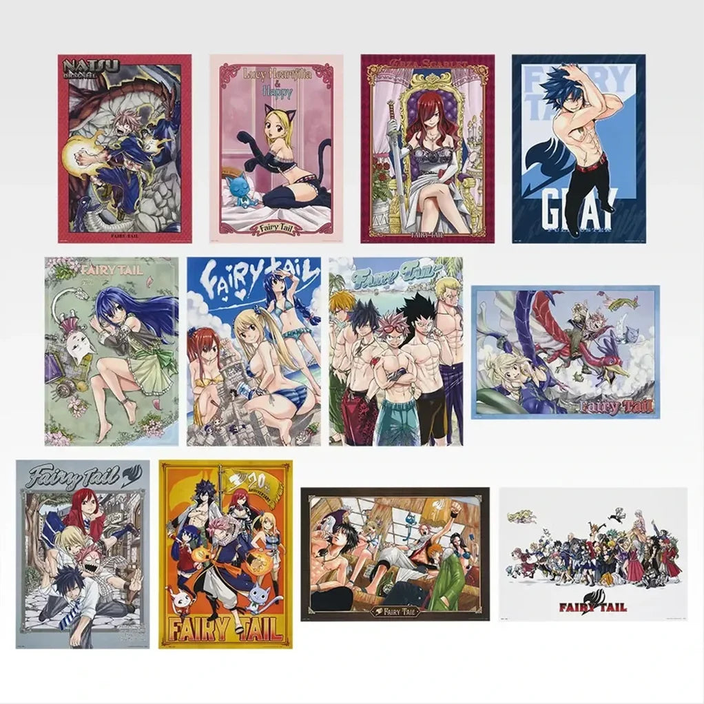ICHIBAN KUJI FAIRY TAIL 20TH ANNIVERSARY – Clear Poster Full Set Lot F Bandai