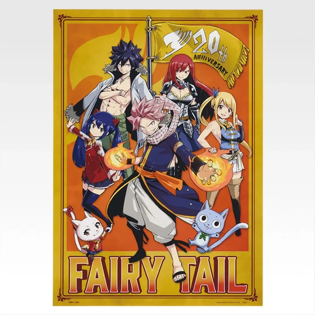 ICHIBAN KUJI FAIRY TAIL 20TH ANNIVERSARY – Clear Poster Full Set Lot F Bandai