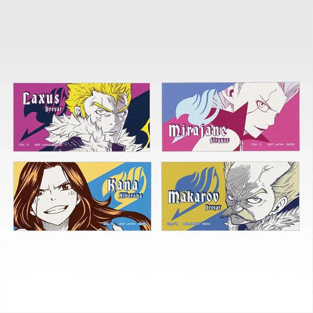 ICHIBAN KUJI FAIRY TAIL 20TH ANNIVERSARY – Stickers Full Set Lot G Bandai
