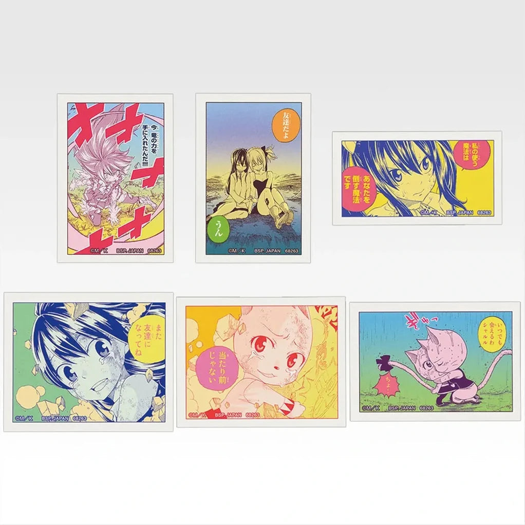 ICHIBAN KUJI FAIRY TAIL 20TH ANNIVERSARY – Stickers Full Set Lot G Bandai