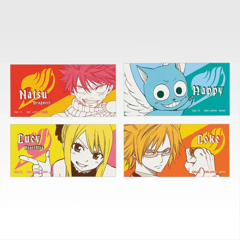 ICHIBAN KUJI FAIRY TAIL 20TH ANNIVERSARY – Stickers Full Set Lot G Bandai