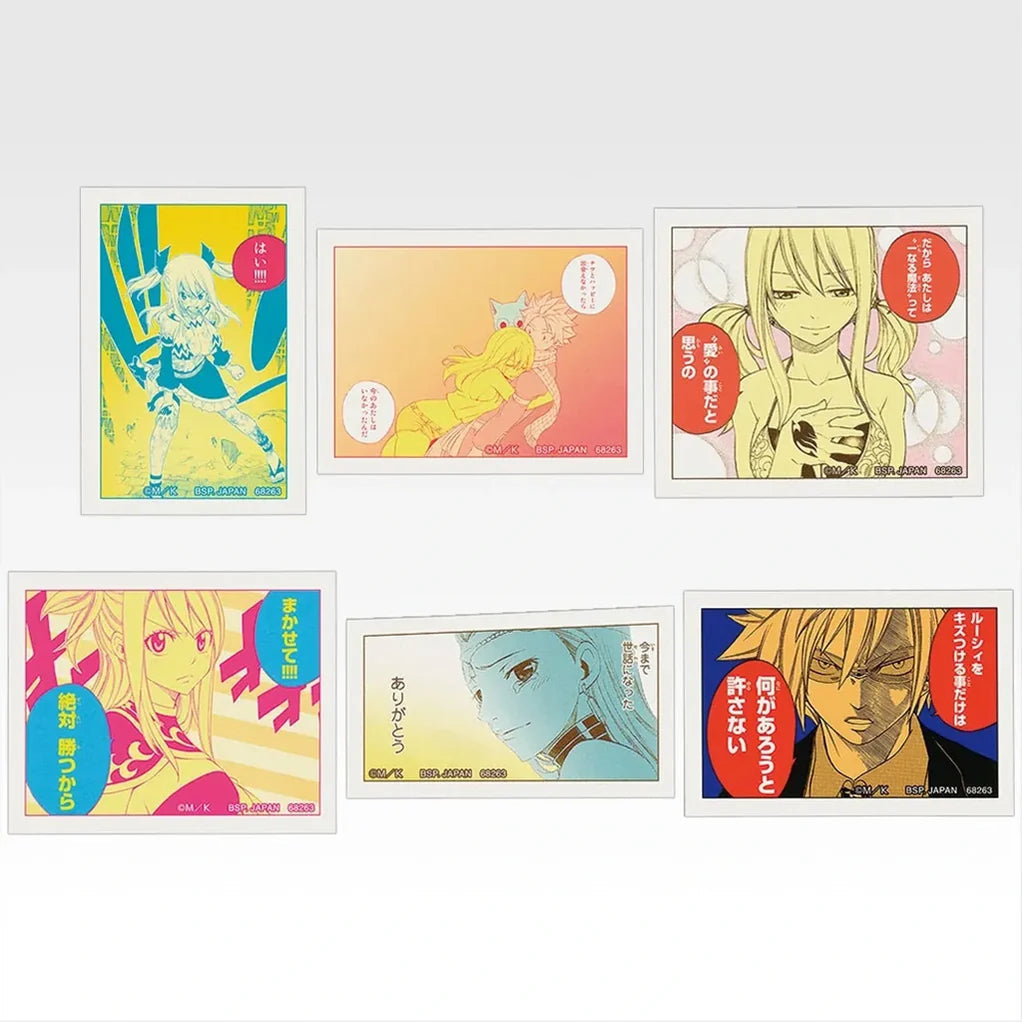 ICHIBAN KUJI FAIRY TAIL 20TH ANNIVERSARY – Stickers Full Set Lot G Bandai