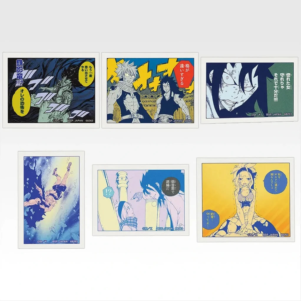ICHIBAN KUJI FAIRY TAIL 20TH ANNIVERSARY – Stickers Full Set Lot G Bandai