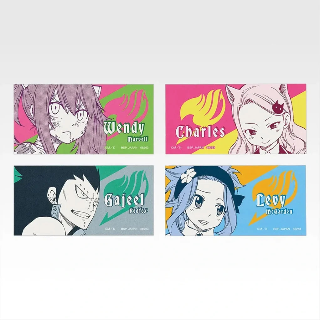 ICHIBAN KUJI FAIRY TAIL 20TH ANNIVERSARY – Stickers Full Set Lot G Bandai