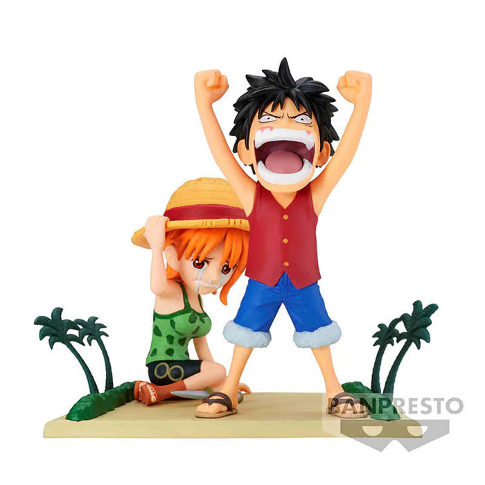ONE PIECE – Figurine Monkey D. Luffy & Nami | WCF Log Stories MangaSphere