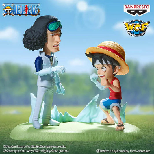 ONE PIECE – Figurine Monkey D. Luffy & Kuzan Aokiji | WCF Log Stories MangaSphere