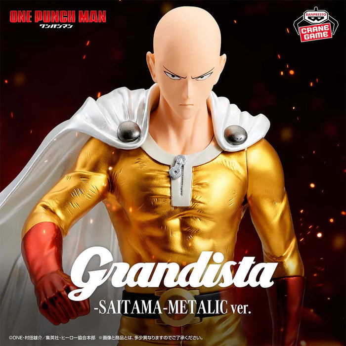 ONE PUNCH MAN – Figurine Saitama Metallic Color Ver. Grandista Banpresto
