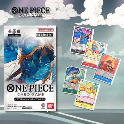 ONE PIECE CARD GAME – Promotion Pack Vol.6 Nightmare Luffy (Édition Japonaise) – 5 Cartes Bandai