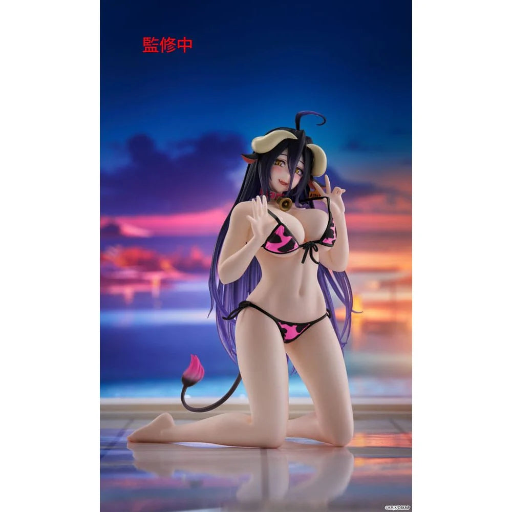 OVERLORD – Figurine Albedo Pink Cow-Print Swimsuit Ver. (Renewal) | Desktop Cute MangaSphere