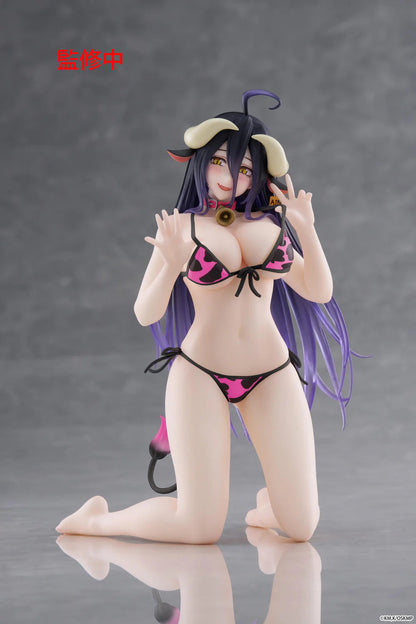 OVERLORD – Figurine Albedo Pink Cow-Print Swimsuit Ver. (Renewal) | Desktop Cute MangaSphere