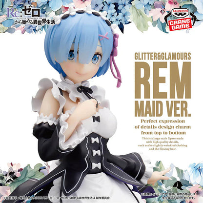 RE:ZERO – Figurine Rem Maid Ver. Glitter & Glamours Banpresto