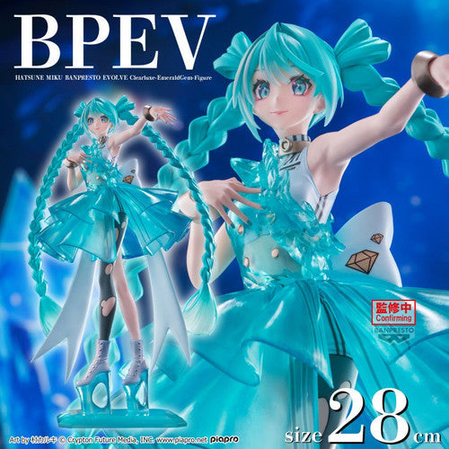 HATSUNE MIKU – Emerald Gem – Figurine Clearluxe Figure Collection MangaSphere