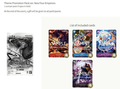 One Piece Card Game – Theme Promotion Pack ver. New Four Emperors MangaSphere