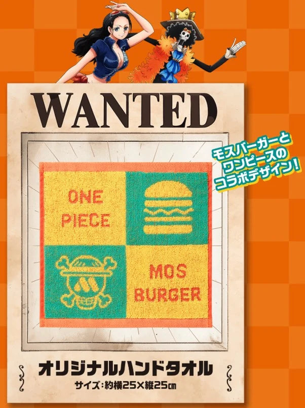 ONE PIECE CARD GAME – Luffy P-080 MOS Burger Promo 2024 + Clear File & Serviette Décorative (JP) Bandai